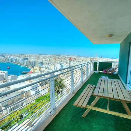 公寓 Seaview Terrace, 2bedrooms, Communal Pool Cogo1-1 斯利马