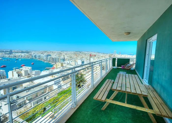 Apartament Seaview Terrace, 2bedrooms, Communal Pool Cogo1-1 Sliema
