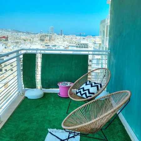 Seaview Terrace, 2bedrooms, Communal Pool Cogo1-1 Apartman Sliema
